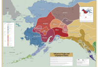 Indigenous Peoples and Languages of Alaska Map - Rolled, Secondhand