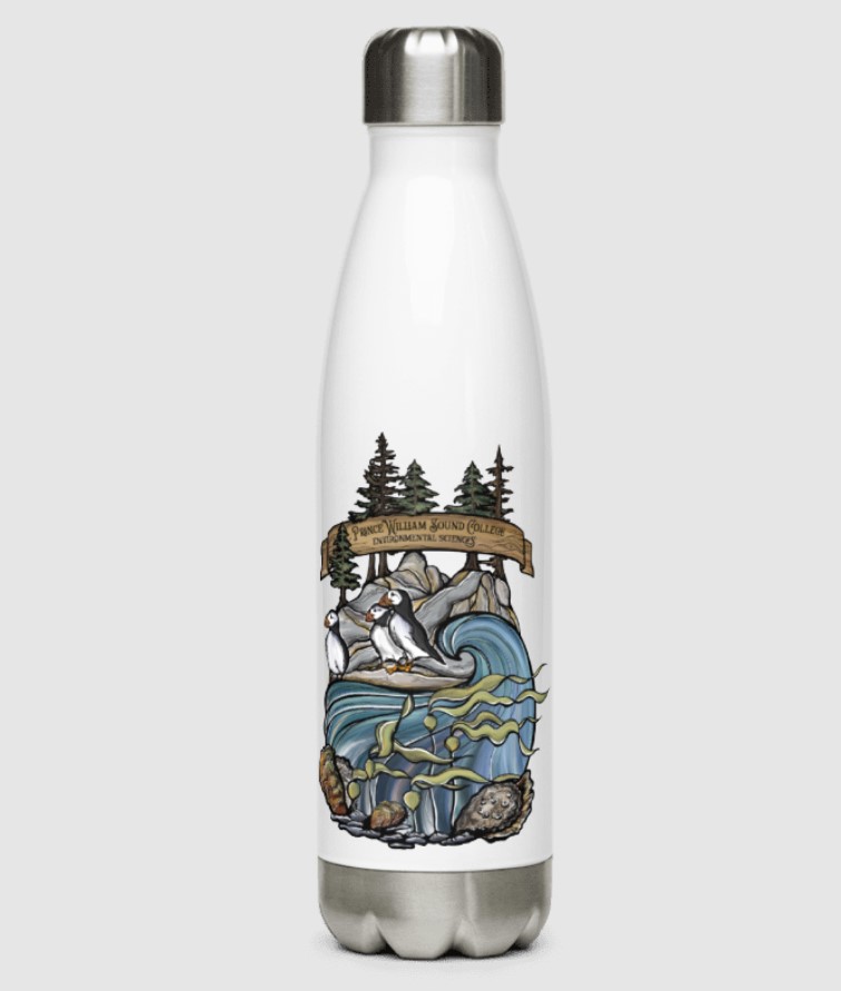 Stainless Steel Water Bottle | Environmental Science Logo