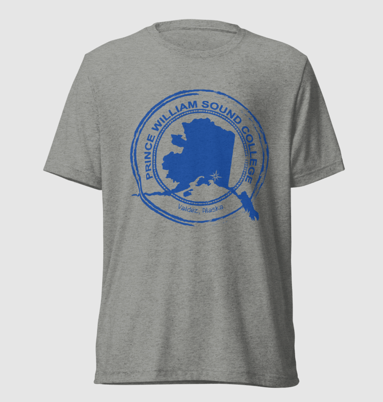 T-Shirt | Athletic Grey Tri-blend | Blue PWSC Logo