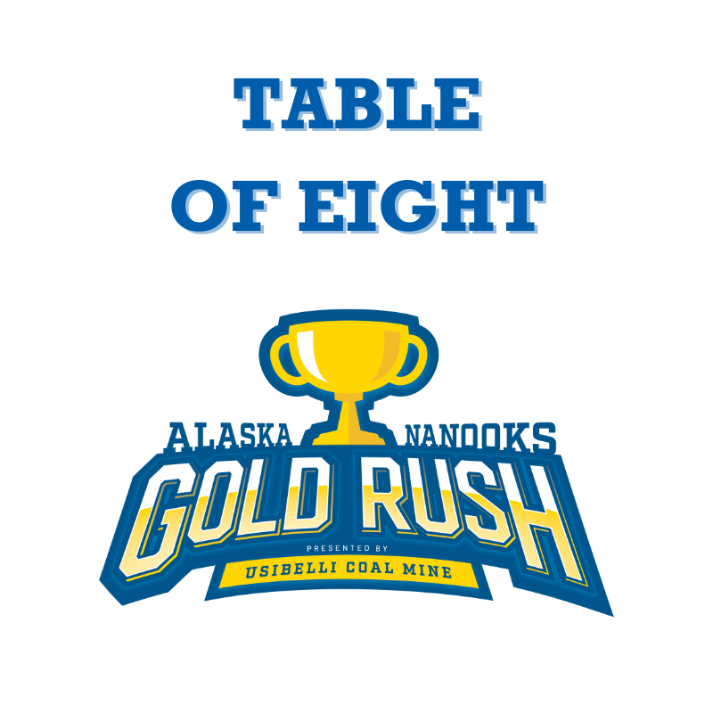 2025 Gold Rush Table (8 Seats)