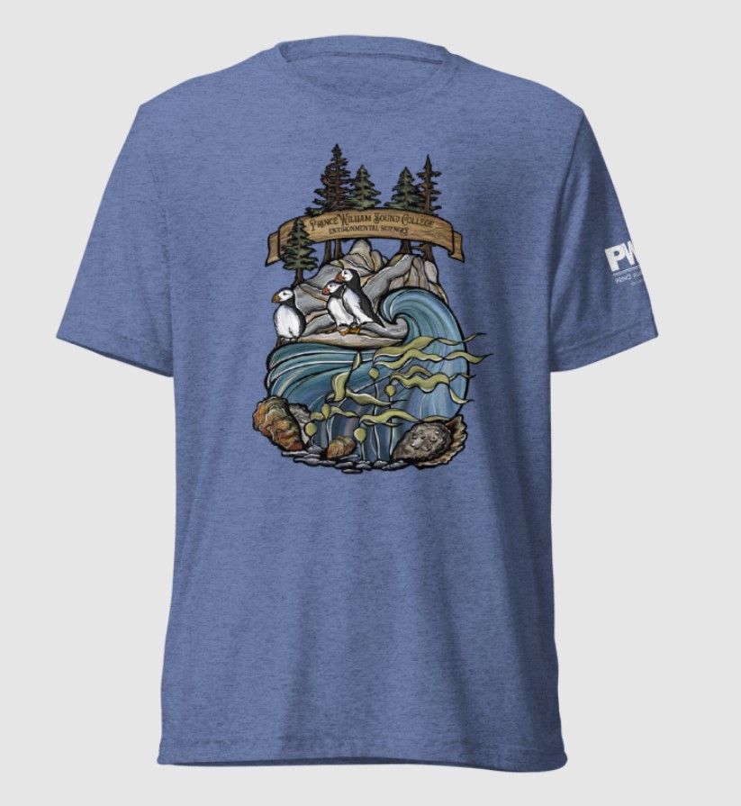 T-Shirt | Blue TriBlend - Environmental Science Logo