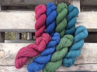 80% Qiviut 20% Silk for softened colors